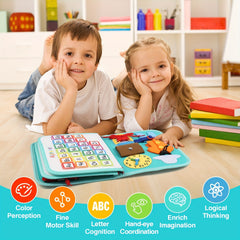 Susimond Busy Board For Toddlers Montessori Educational Sensory Activity Board