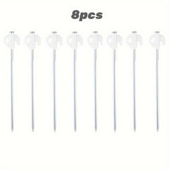 8pcs Luminous Ground Nails 8 2in Tent Ground Nails Fluorescent Steel Nails