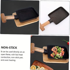 Teppanyaki Plate BBQ Grills Camping Cooking Pot Skillet Shovel Non Stick