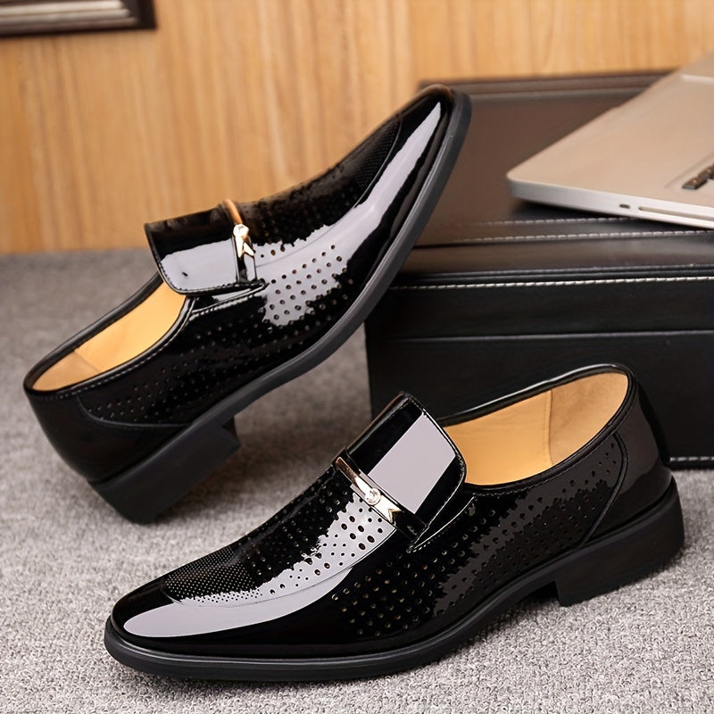Men's Slip On Dress Shoes Breathable Smart Casual Outdoor Walking Shoes