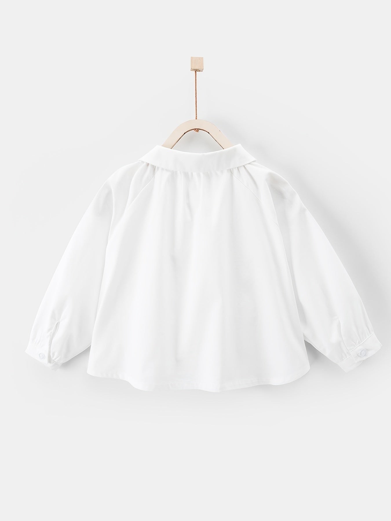 Girls Cherry Embroidered Long Sleeve Top for Autumn and Spring