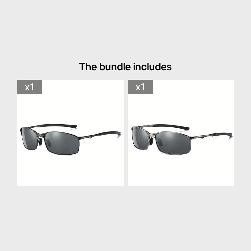 Men's Business Sunglasses UV400 Outdoor Riding Fishing Glasses