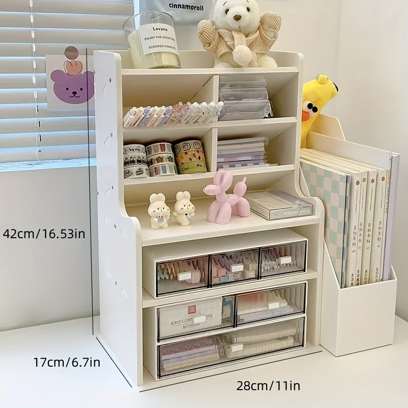 Double Layer Heightening Desktop Rack - Maximize Desk Space