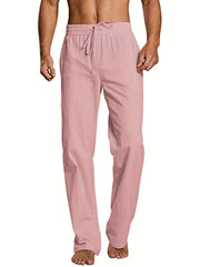 Men's Drawstring Cotton Loose Waistband Pants
