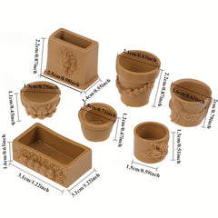 7pcs Bonsai Flower Pot Set Fairy Garden Decor