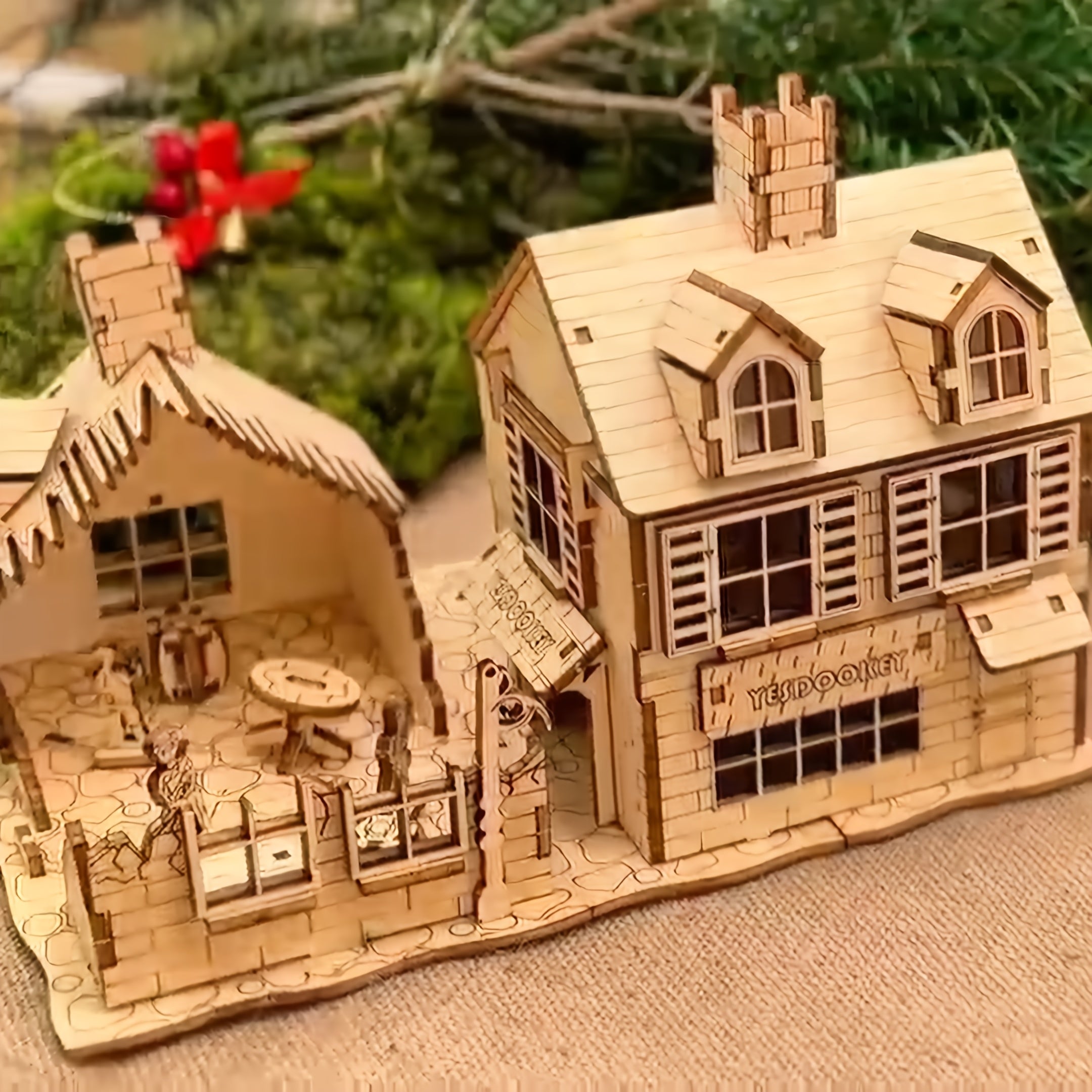 3D Wooden Puzzle Peace Series Village Scene Easy to Assemble