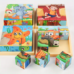 Marineland Wooden Sorting Toy 6 Patterns for Cognitive Skills