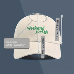 Versatile Letter Baseball Cap Outdoor Sunshade Peaked Cap