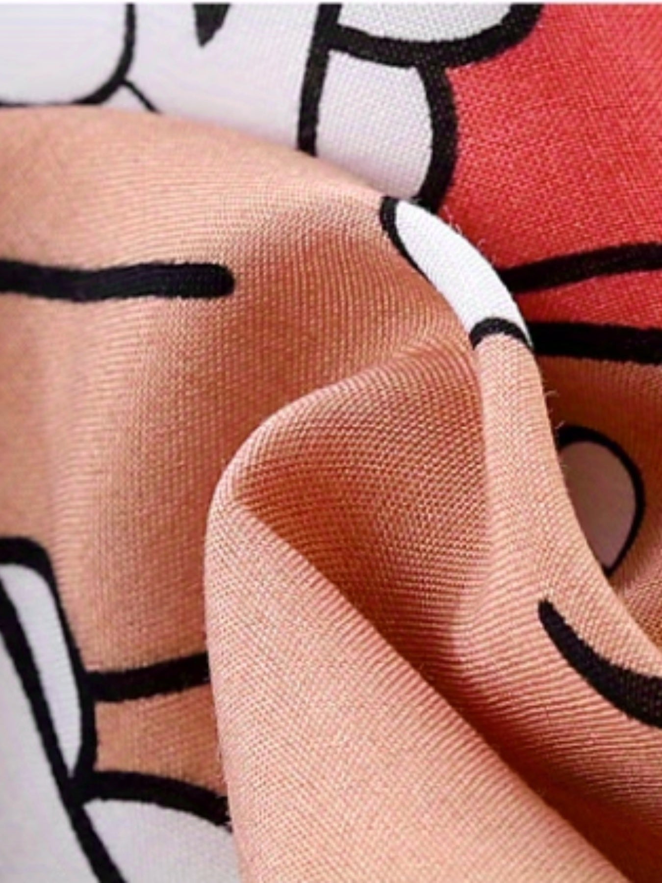 Girls Cartoon Print Casual Trousers Breathable Loose Fit Sports Sweatpants