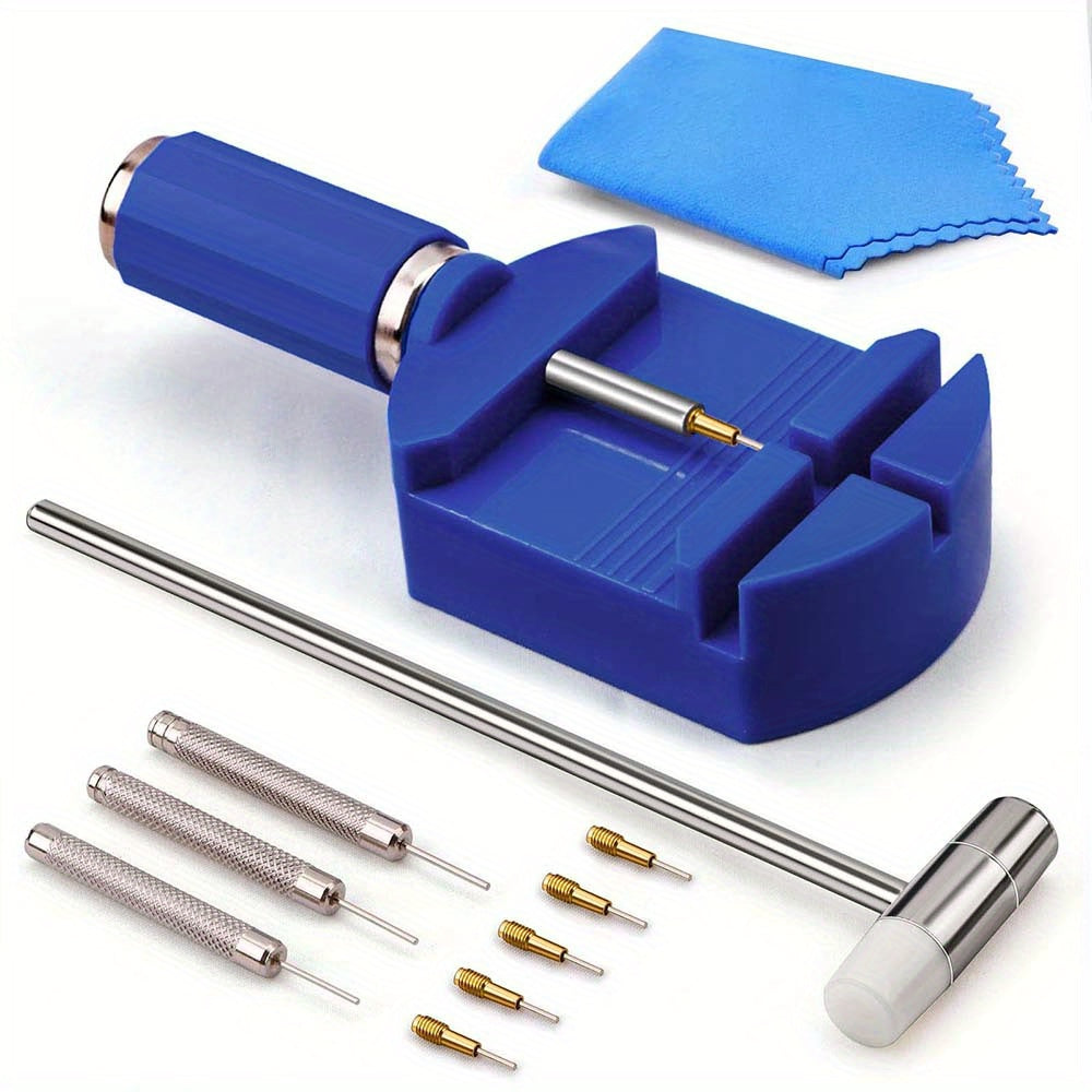 11pcs Watch Link Removal Tool Kit Watch Band Strap Chain Pin Remover Repair Tool