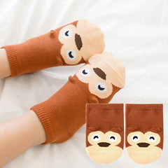 Cute Animal Print Ankle Socks for Kids
