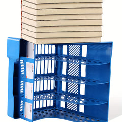 Plastic File Management Rack Data Sorting Rack Student Bookshelf A4 Storage