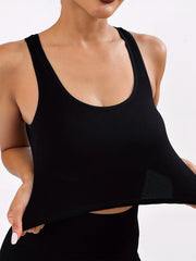 Yoga Workout Set: Crop Tank Top & Butt Lifting Shorts