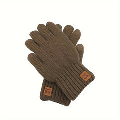 Plush Lining Winter Touch Screen Gloves For Men