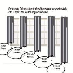2 Panels Blackout Curtains with Thermal Insulation Grommet Top