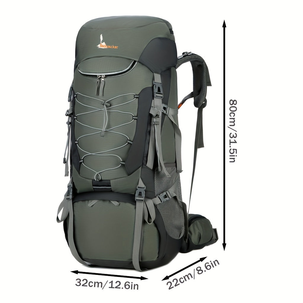 Outdoor Hiking Travel Backpack With Rain Cover Sports Mountaineering Bag