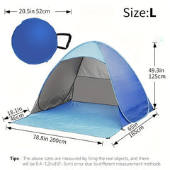 Fully Automatic Portable Beach Tent Sun Protection Lightweight