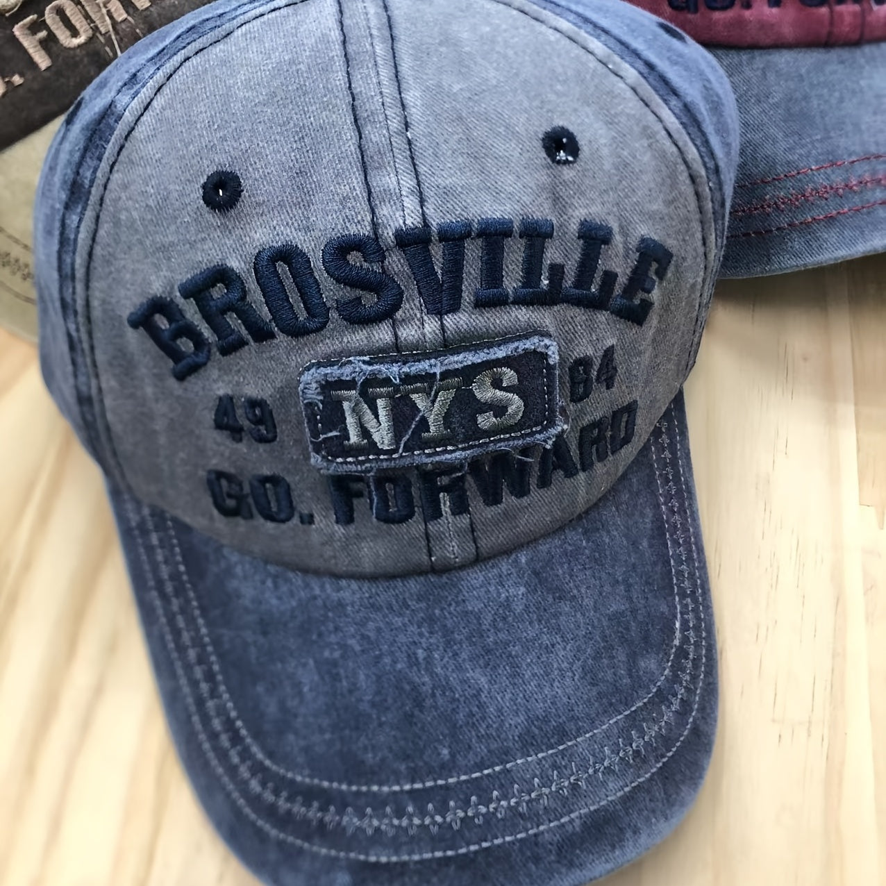 Washed Cotton Baseball Cap Hip hop Street Dance Sun Hat NYS Hat S