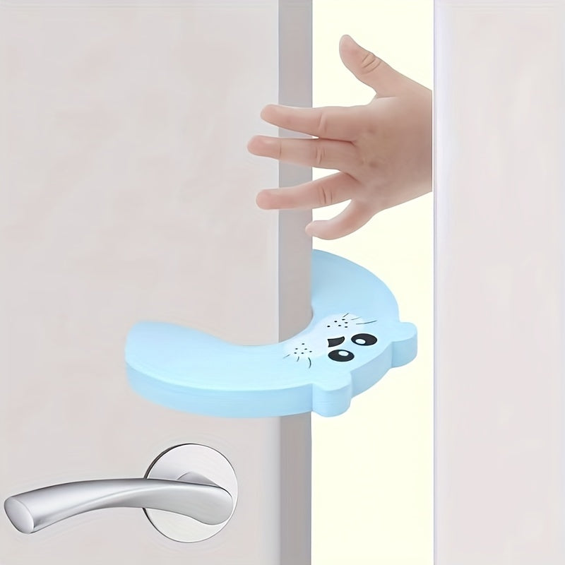5pcs Cartoon Anti-pinch Door Stop Safety Child Collision Prevention