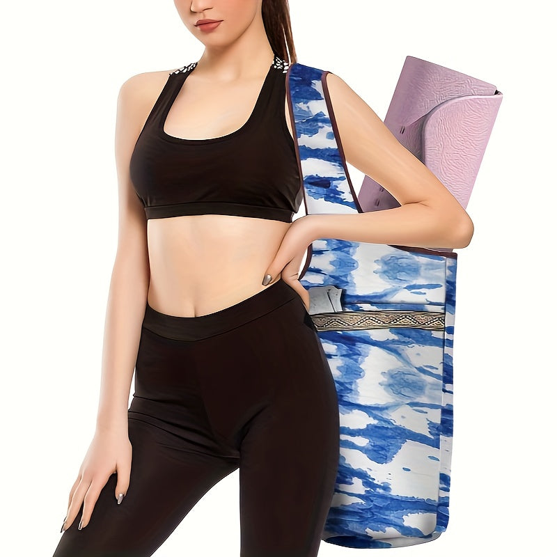Canvas Yoga Mat Storage Bag Single Shoulder Fitness Bag