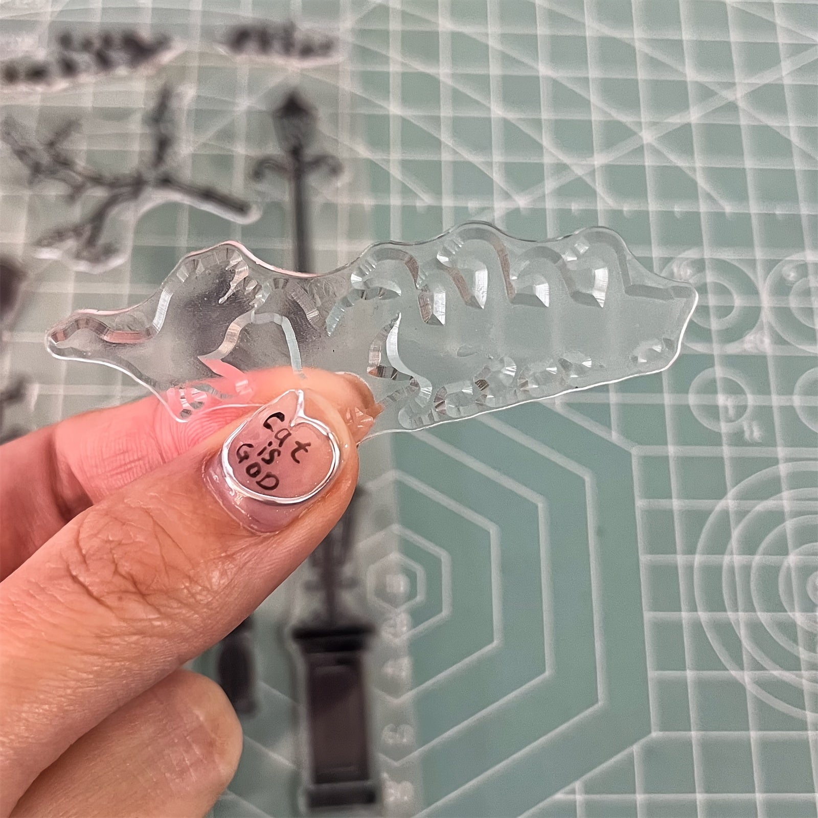 Background Transparent Silicone Stamp