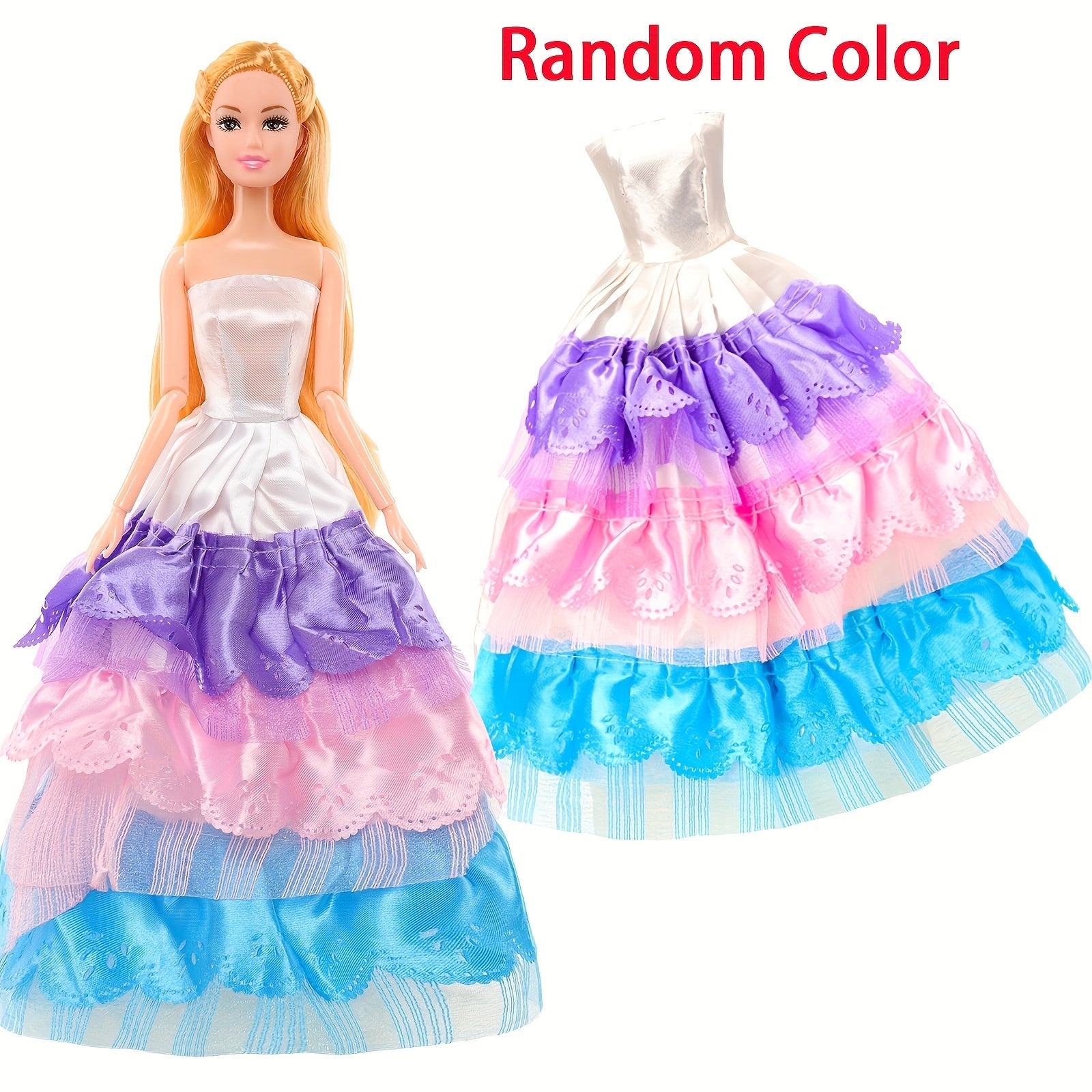 9-Piece Evening Dresses for 29" Dolls with Clothes and Accessories