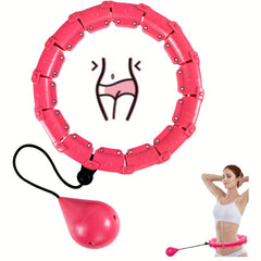 Adjustable Smart Weighted Hoola Exercise Hoop for Adults & Kids