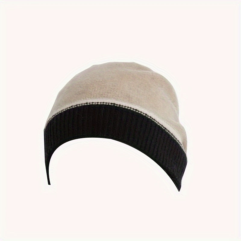 Knitted Ear Protection Beanie for Autumn & Winter, Warm Keeping Hat