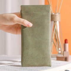 Soft PU Leather Reading Glasses Bag Cases Waterproof Eyewear Accessories