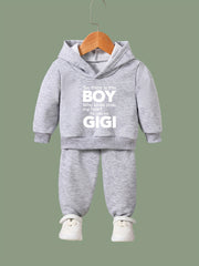 Graphic 2pcs Set Girls Spring Sports Activewear Set