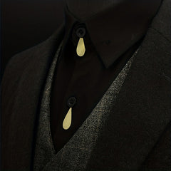 Geometric Tie Clip Shirt Decoration Suit Clip Brooch For Men