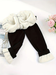 Women's Winter Yoga Pants Fleece Lined Drawstring Elastic Waistband