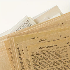 Vintage Scrapbooking and Decoupage Paper Set - 57pcs