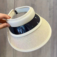 Classic Stitching Sun Visor Hat Wide Brim UV Protection Sun Hat