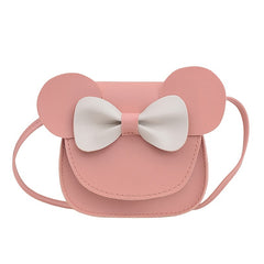 Girls Bow Knot Crossbody Bag Coin Purse Shoulder Strap Flap Kids Accessories