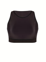 Sports Bra Women's Plus Racer Back Mesh Yoga Running Bra
