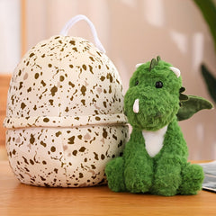 Green Dinosaur Egg Plush Toy Incubation Doll Pillow Gift