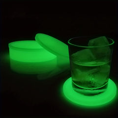 Silicone Coaster Luminous Coaster Pink Yellow Non slip Mat