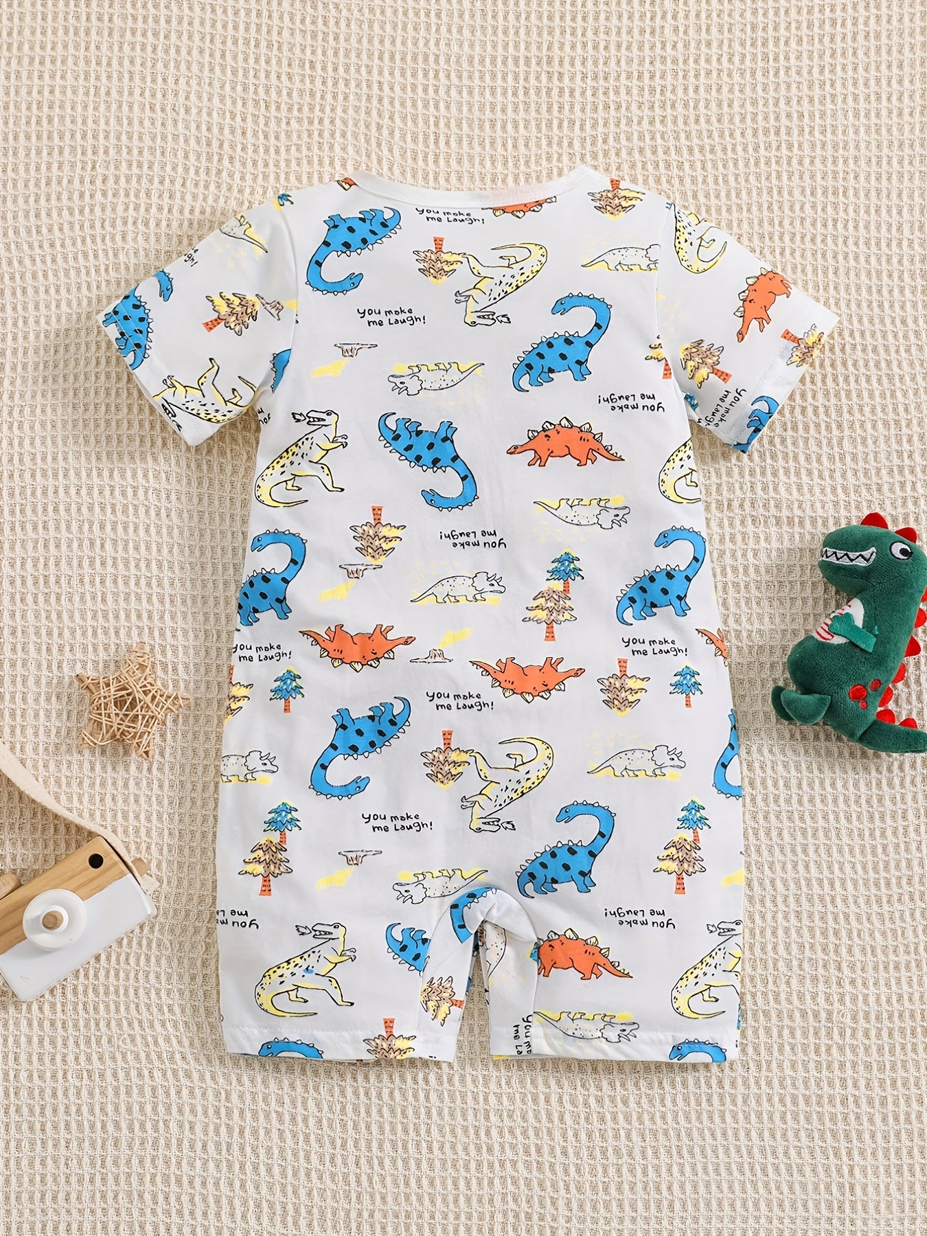 Baby Boys Animal Graffiti Cotton Romper Newborn Infant Summer Clothes