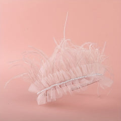 Girls Feather Hair Hoop Princess Headwear Hair Accessories