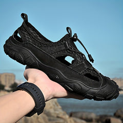 Men's Outdoor Hiking Sandals with Adjustable Shoelaces