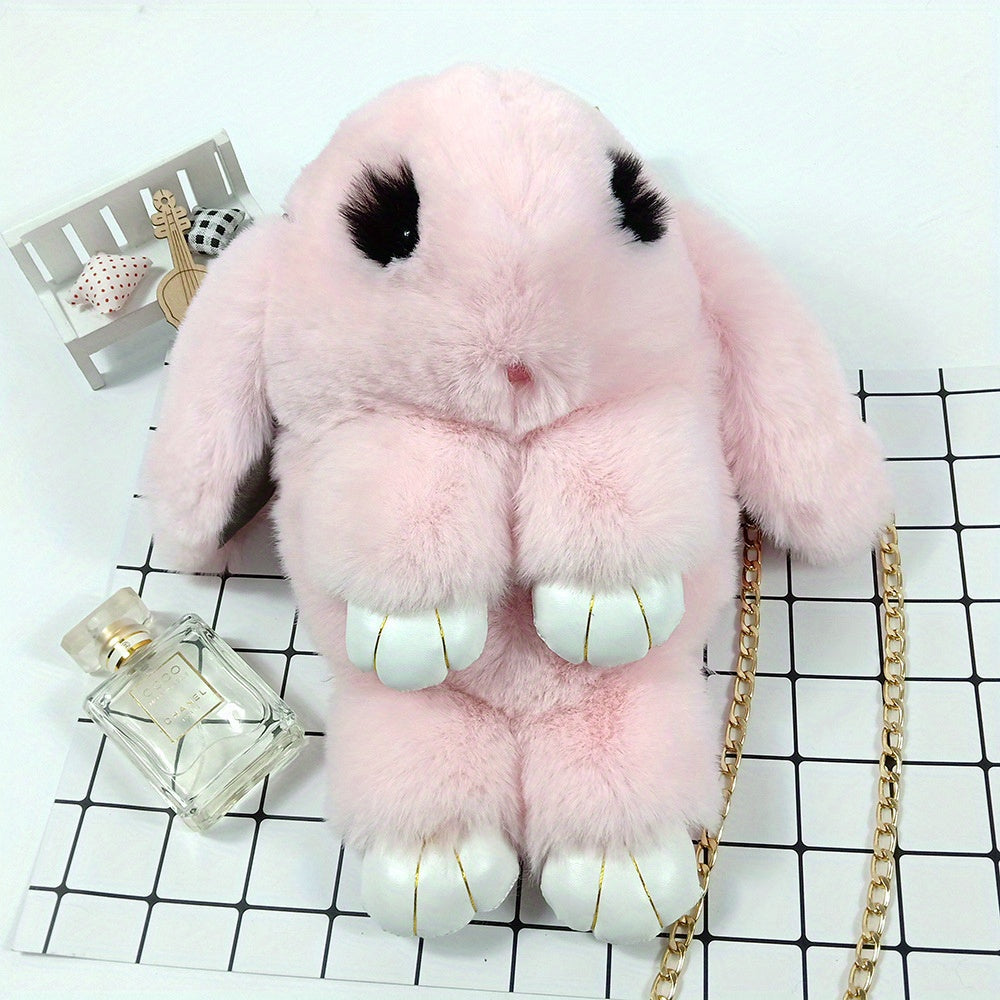 Plush Rabbit Shoulder Bag Stuffed Toy School Backpack Kids Gift