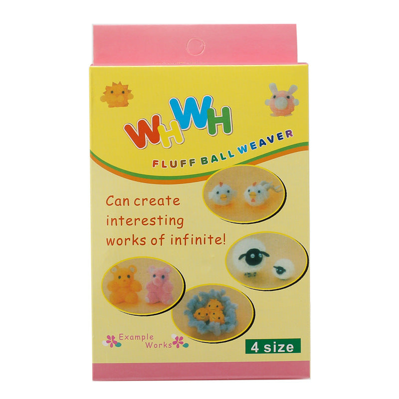 8pcs Wool Pom Pom DIY Hand Knitting Tool Set