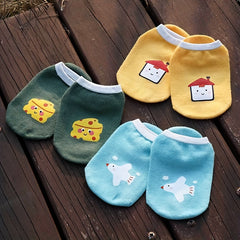 3 Pairs Colorful Cartoon Anti-Slip Socks for Boys 0-3 Years