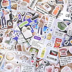4pcs DIY Magazine Hand Account Art Sticker