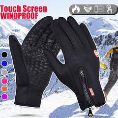Outdoor Sports Fleece Gloves Touchable Screen Windproof Cycling Gloves