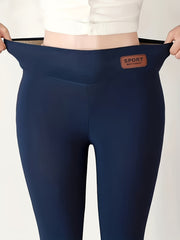 Soft Yoga Pants High Waist Fleece Liner Slim Fit Leggings