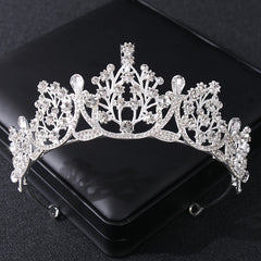 Baroque Crown Hairband Rhinestone Headband Tiara Wedding Birthday Cosplay
