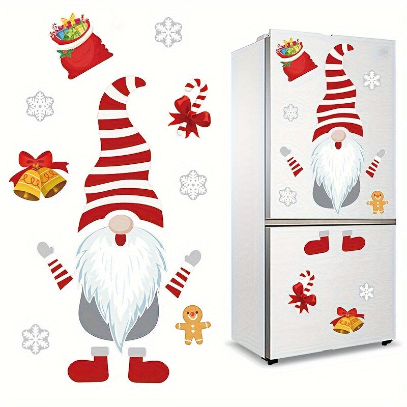 Christmas Dwarf Elf Magnetic Refrigerator Sticker Home Decor