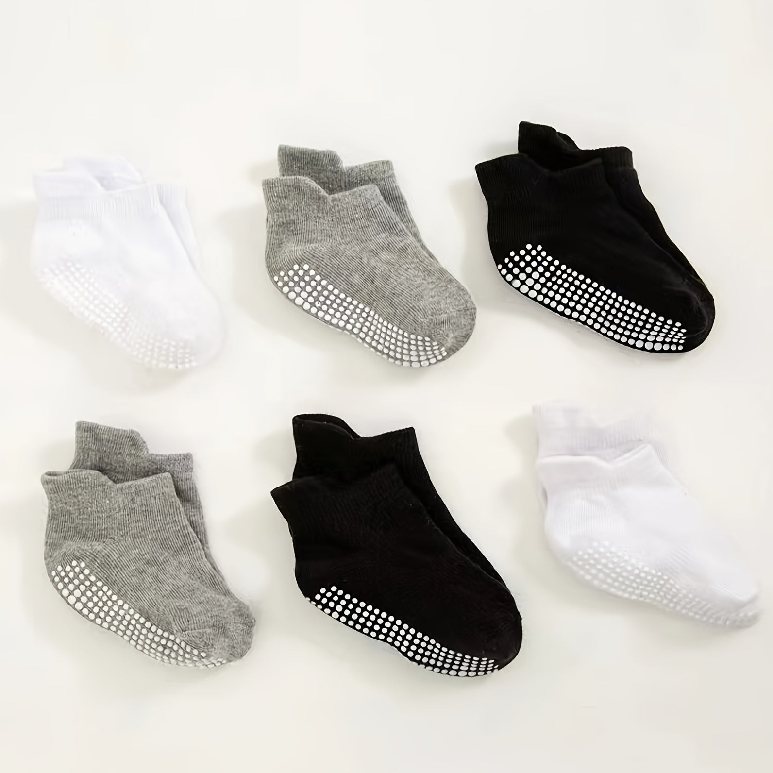 6 Pairs Baby Anti Slip Cotton Socks Toddler Socks